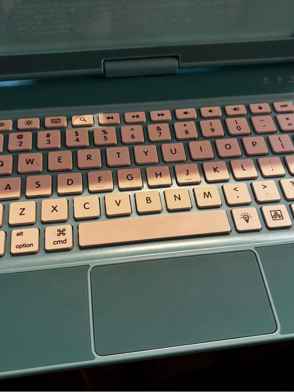 2 Tablet Keyboard Case Duo in Teal and Seafoam